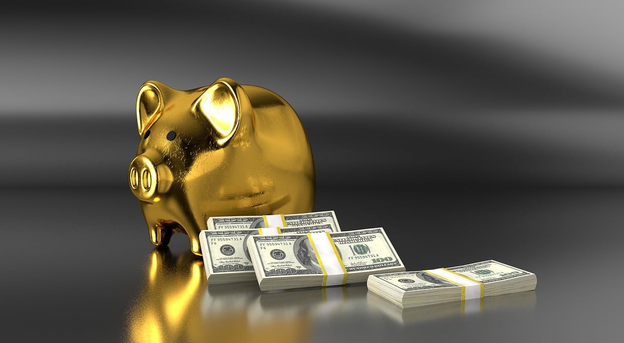 Array Of Golden Piggy Banks In Various Sizes Rendered In 3d On A Gold  Background With Coins, Saving, Gold Pig, Save Money Background Image And  Wallpaper for Free Download