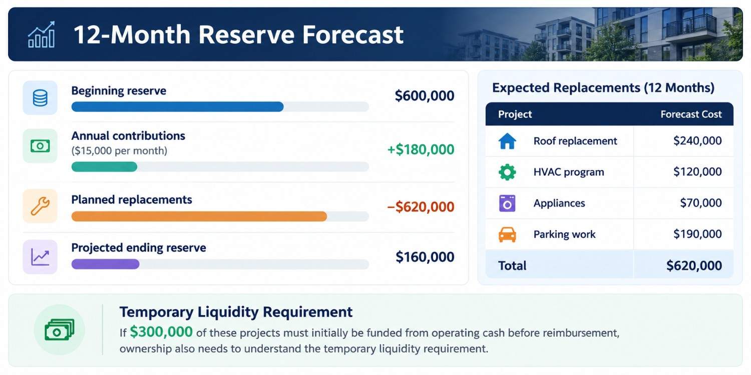 12-Month Reserve Forecast